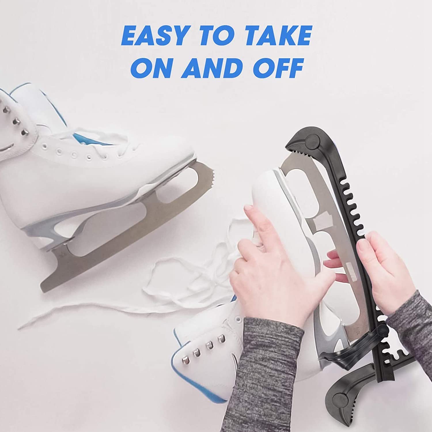 Protezioni Per Pattini Regolabili - Coprilame In Plastica ABS Per Hockey E Pattinaggio - Foto 10