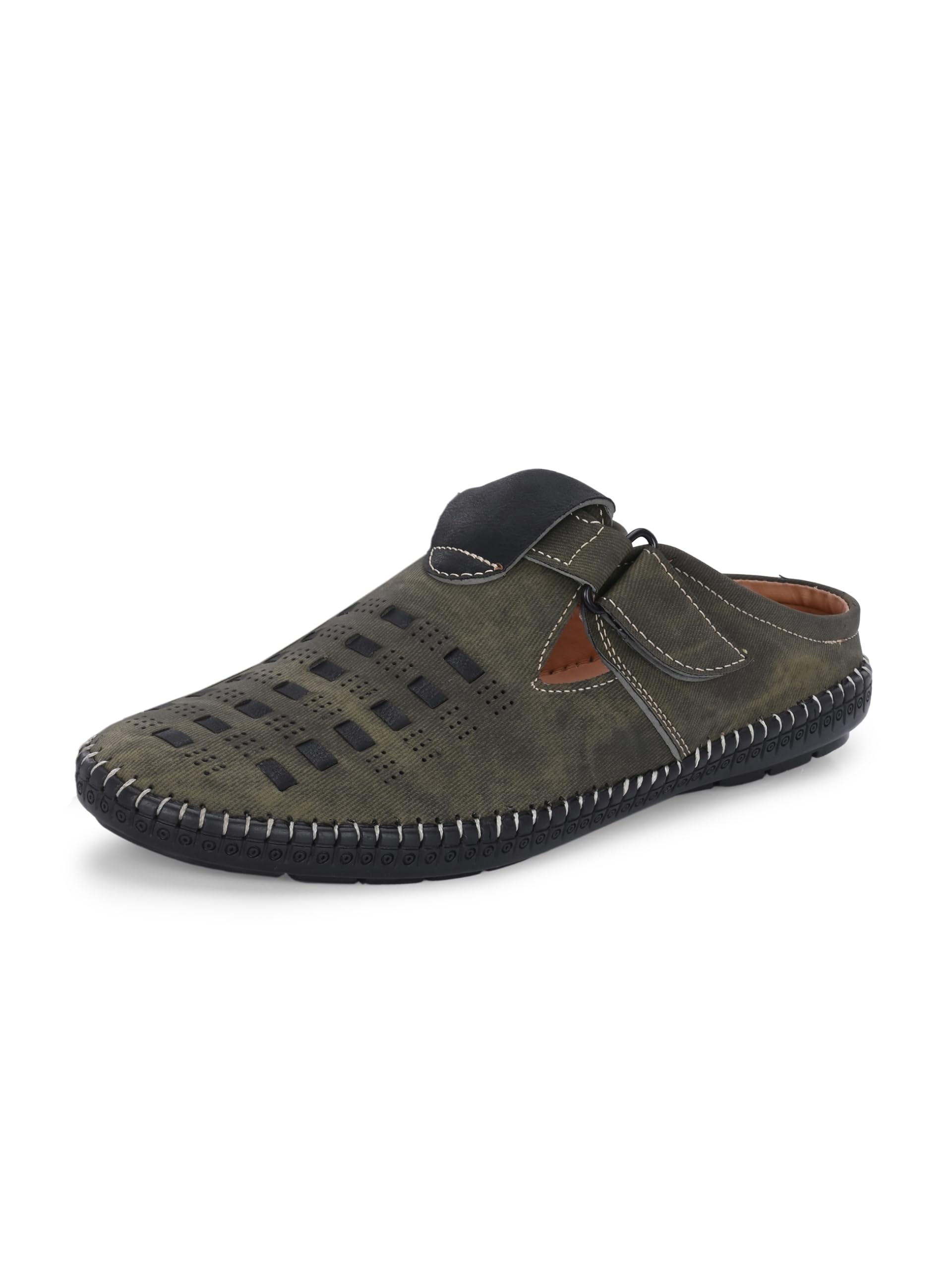 See full amazon price history chart for KNOOS Olive Fishermen Real Faux Leather Clogs Backless Sandals for Men - 9 UK KNOOS Olive Fishermen Real Faux Leather Clogs Backless Sandals for Men - 9 UK (B0D14XR2RG) Amazon Price History, Amazon Price Tracker