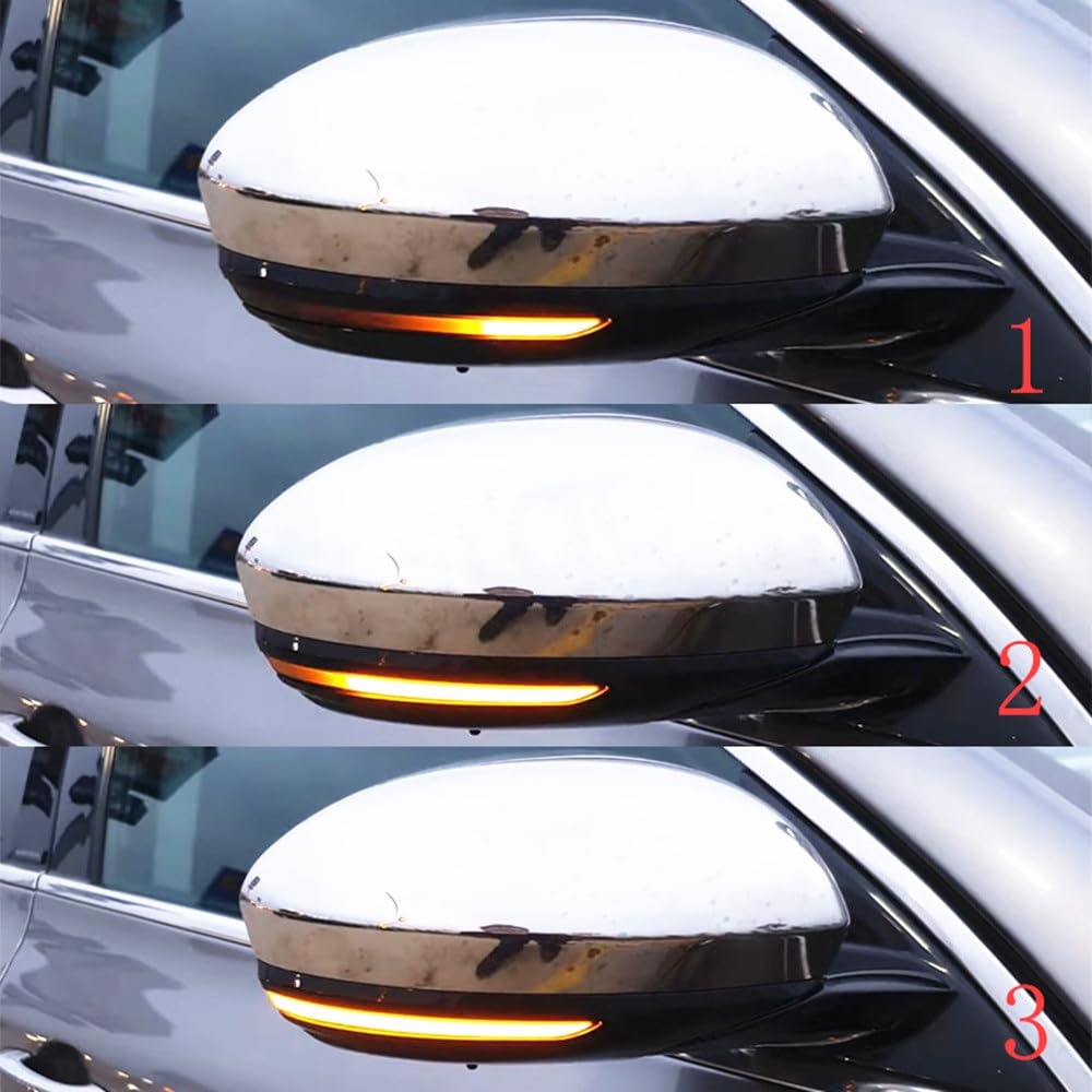 SYLTER Intermitentes AutomóViles para Megane IV para MK4 para Talisman 2016-2021 Luz LED Intermitente Dinámica Espejo Lateral Coche Indicador Secuencial Intermitente Intermitente Espejo Lateral