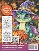 Witch's Baby Dragons: Fantasy Coloring Book for Adults and Teens, Kids ages 9-12 (Spooky, Cute & Kawaii Halloween Pumpkin Adventure in Fantasyland) #1