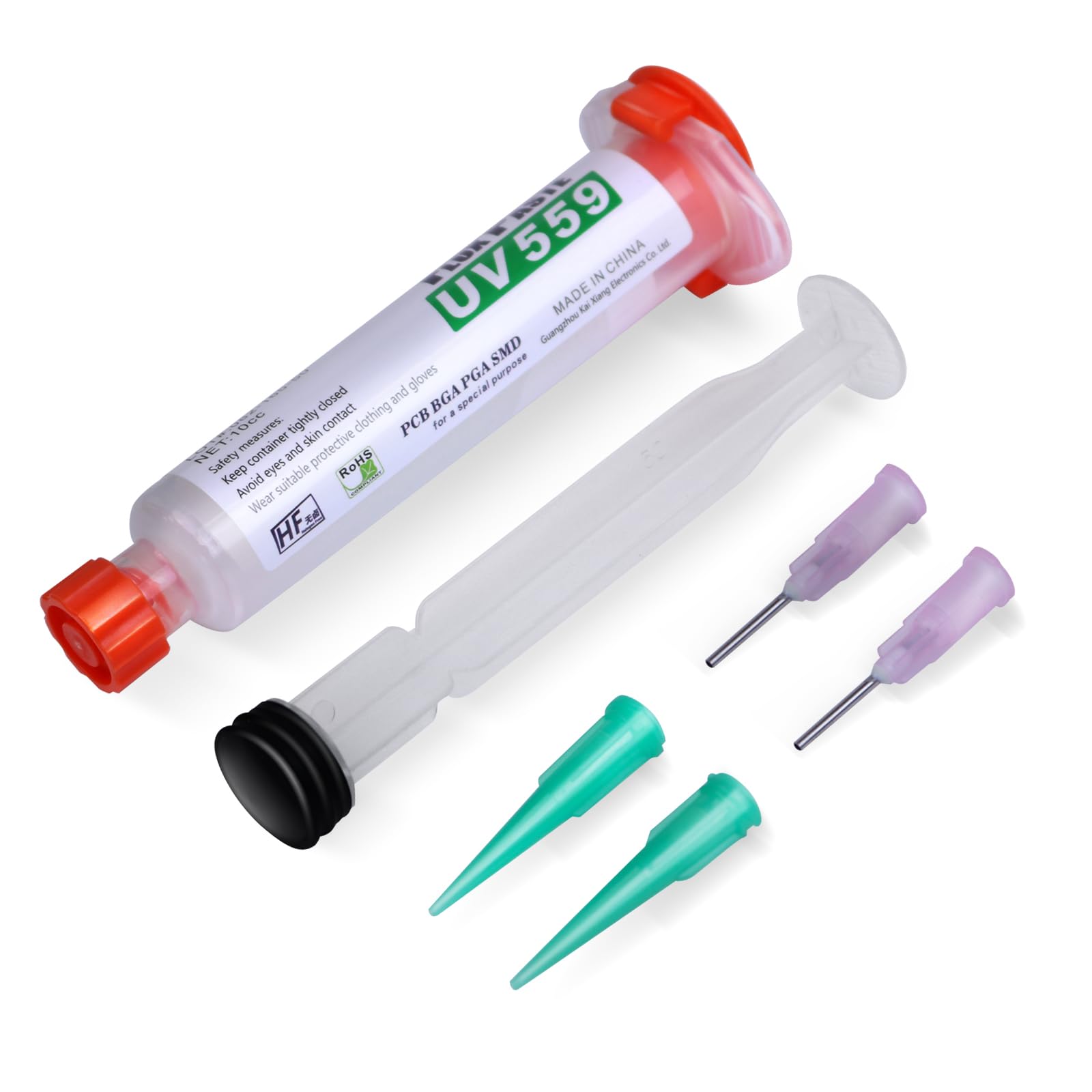 Bigwaves No Clean Solder Flux Paste, for Electronics PCB IC Cellphone CPU LED BGA Repairing – High Activity Liquid Rosin flux remover for Electrical Soldering (10cc) (10cc)