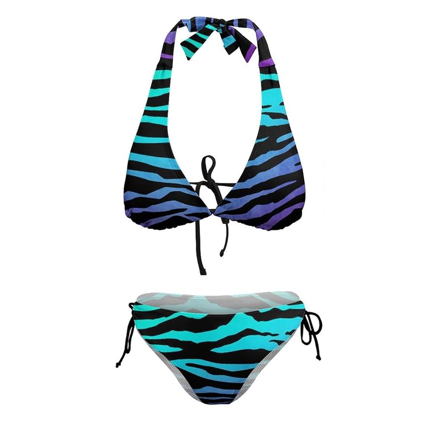 ストライプ柄 ブラック・グレー ビキニ 楽天市場】レディース 水着 ゼブラ柄 セパレートタイプ 黒ギャル
