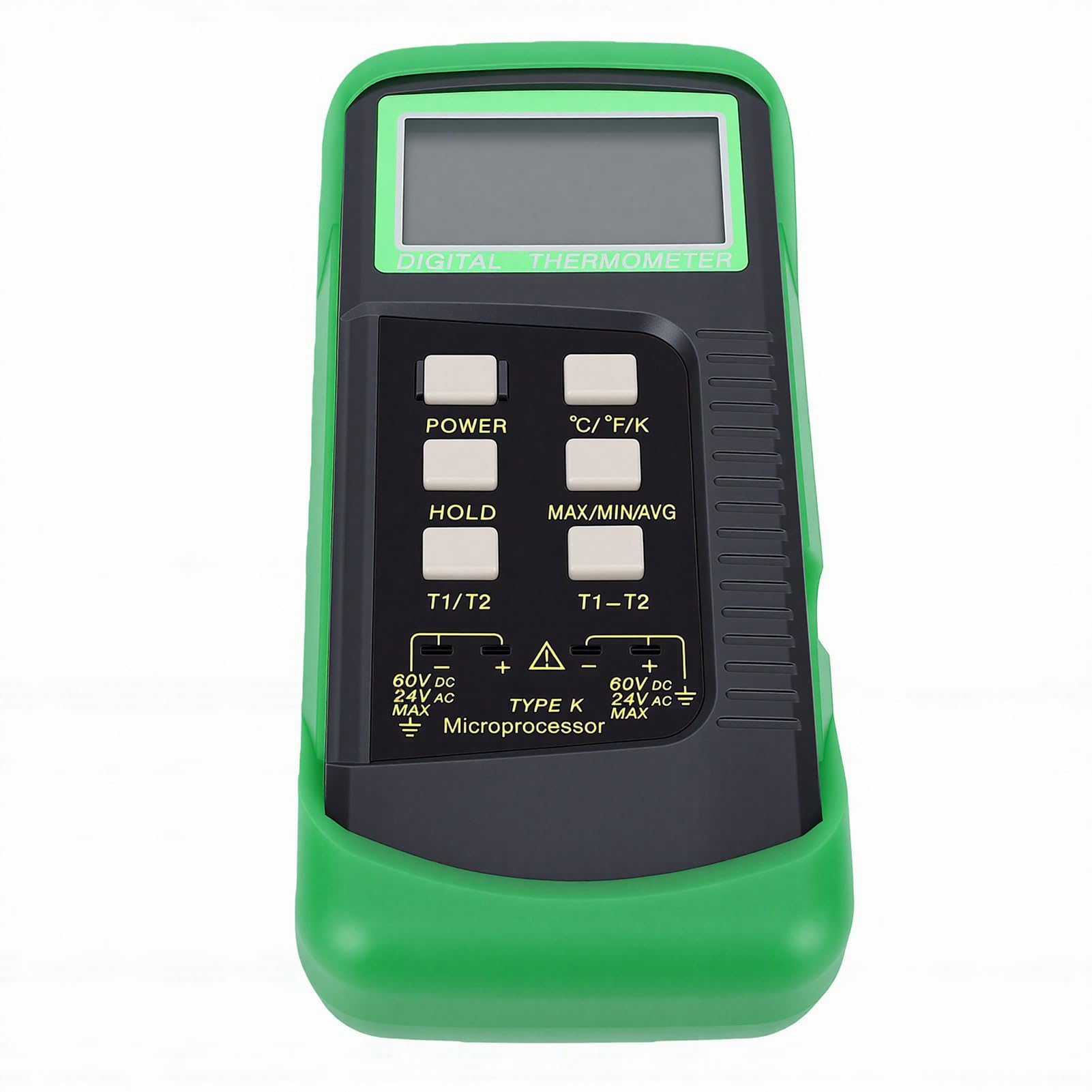 Akozon K-Typ-Thermoelement-Thermometer, Zweikanal-Thermoelement-Tester, Temperaturmessgerät -58 ℉ Bis 2498 ℉ Max. Min. Durchschnittliche Datenhaltung, Automatische Abschaltung mit 2