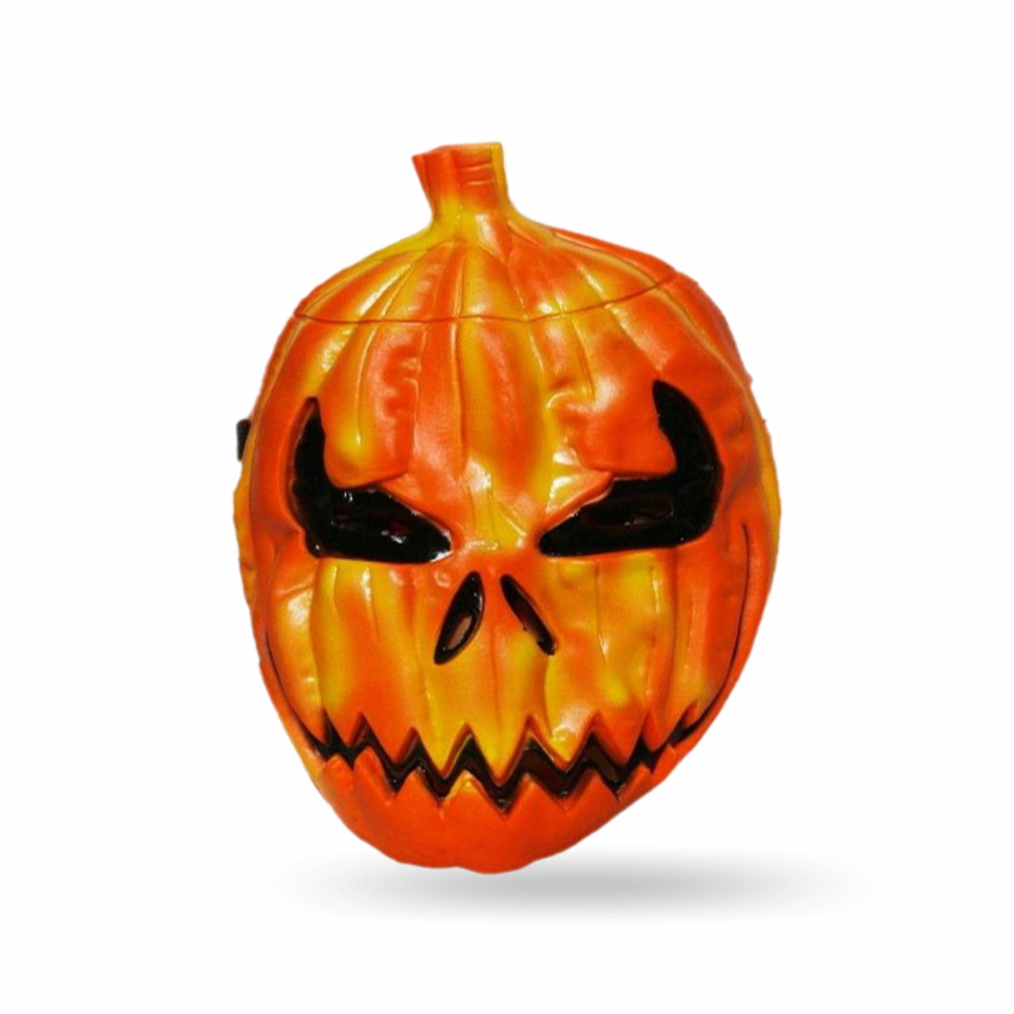 Pumpkin Mask Novelty Scary Spooky Horror Face Cover Evil Pumpkin Mask For Men Women Performances Dance Parties Pranks Cosplay Fancy Dress Up Carnival Costume Party Supplies Halloween Accessories (1Pc)