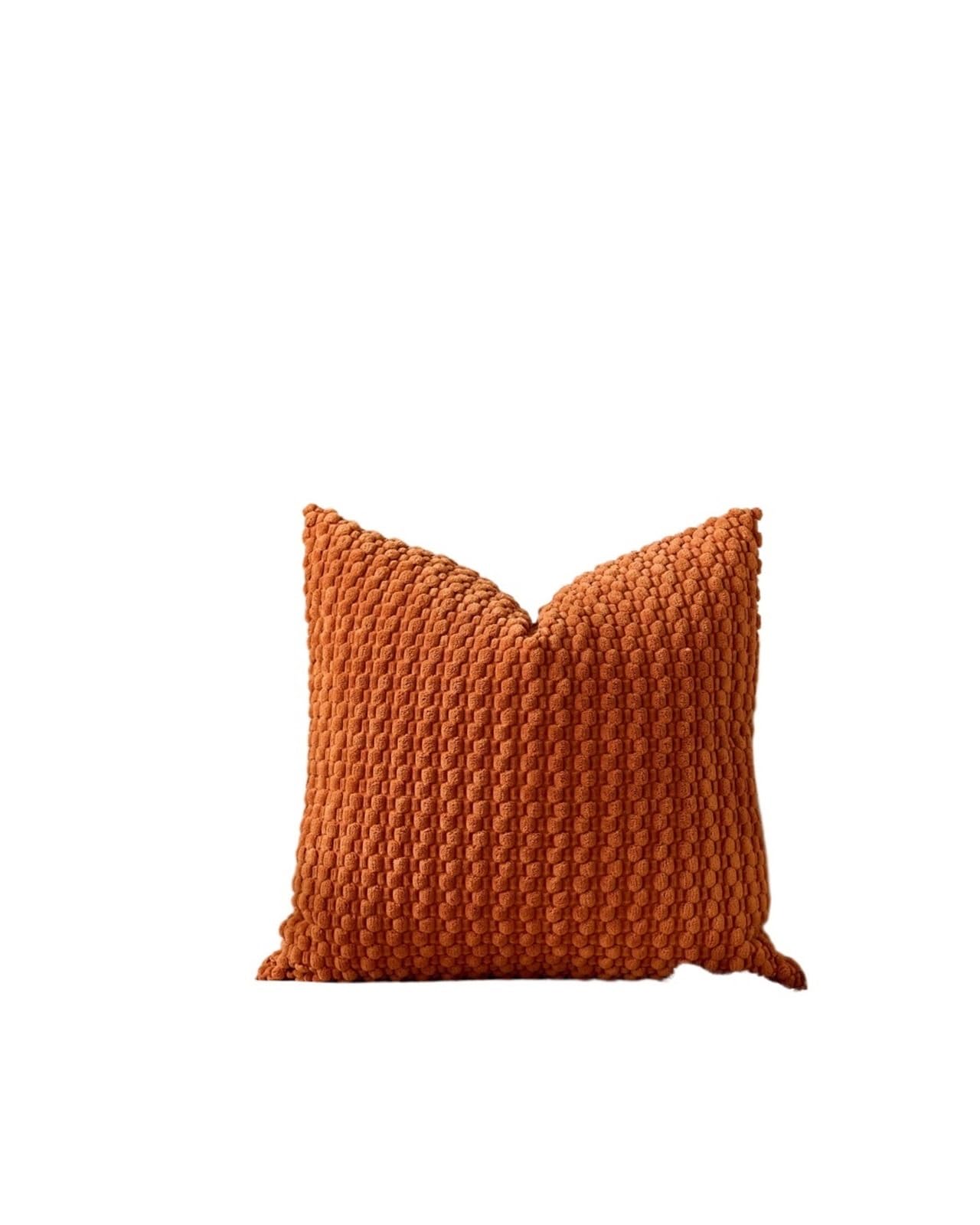 SPPEOUKJ Corduroy Cushion Cover Khaki Cushion Cover Striped 50x50CM Corduroy Pillowcase For Sofa Living Room Decor Pillow Case For Cushion(Rust,50x50CM)