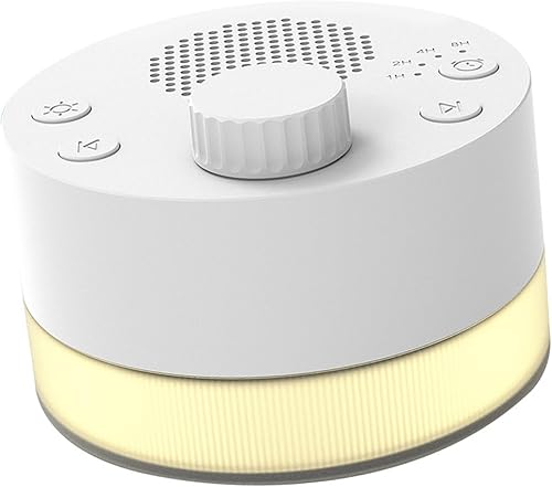 Miniatura 5 de Máquina inteligente de sonido para dormir con 24 pistas, luz cálida, 4 temporizadores de apagado automático, regalo de vacaciones para bebés y