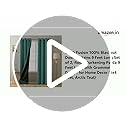 Image of Cloth Fusion 100% Blackout Door Curtains 9 Feet Long Set of 2 with Blackout Lining, Double Layer Room Darkening Parda with Stainless Steel Grommets for Home Decor (9x4 Feet, Arctic Teal)