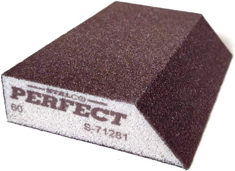 60 GRIT Angled Abrasive Grinding Sponge Sanding Blocks Pad Sandpaper