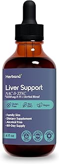 Liver Support & NAC, Zinc - 4 fl oz Liquid Drops with Milk Thistle, Dandelion Root, Chicory, Turmeric, Beet Root, Chanca Piedra