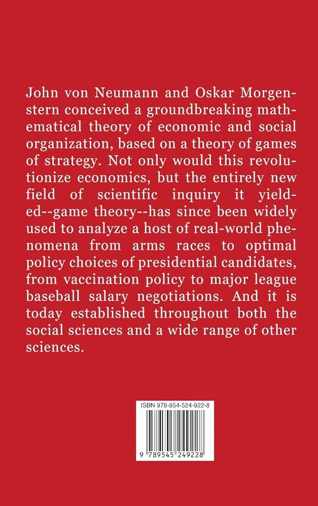 Amazon.com: Theory of Games and Economic Behavior