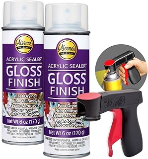 Aleene's Acrylic Sealer Spray (2-Pack) with Attachable Nozzle - 6 oz. Gl...