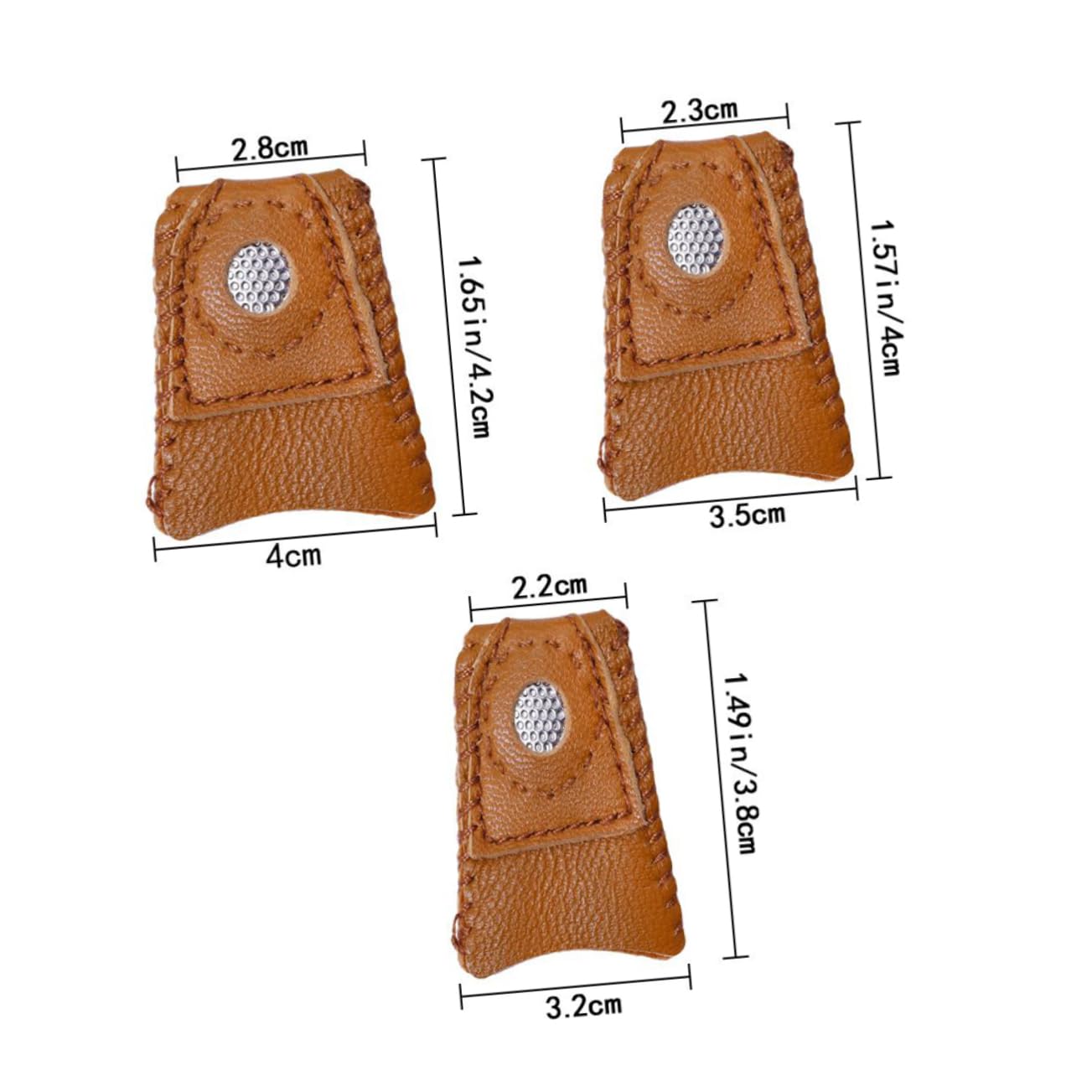 STOBOK 6 Piezas bordado embroidery manualidad stich cross stitch agujas craft artesanía Acolchado protector Accesorios dedal
