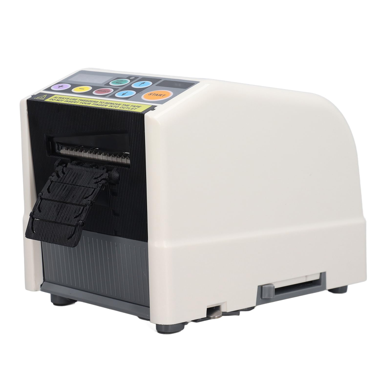 Luocute Dispensador Automático de Cinta, Cortador de Cinta Adhesiva, Ancho 6-60 Mm, Longitud 5-999 Mm, for Embalaje y Sellado (Enchufe europeo 220-240V)