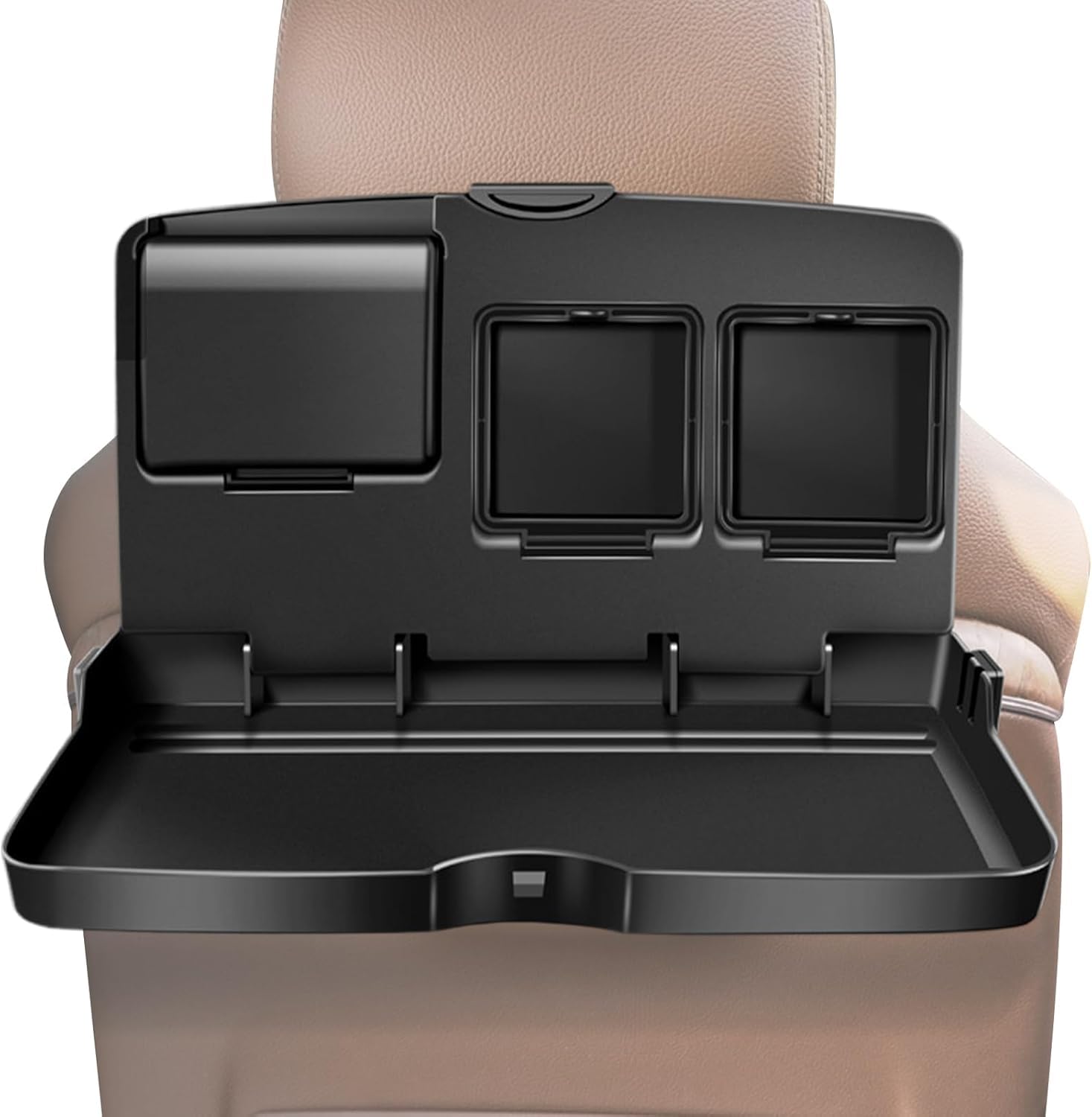 Tryagat 1PCS Car Backseat Tray Table for Fi-at 500 500C 500L 500x Panda Punto Bravo TIPO STILO, Multipurpose Foldable Back Seat Cup Holder