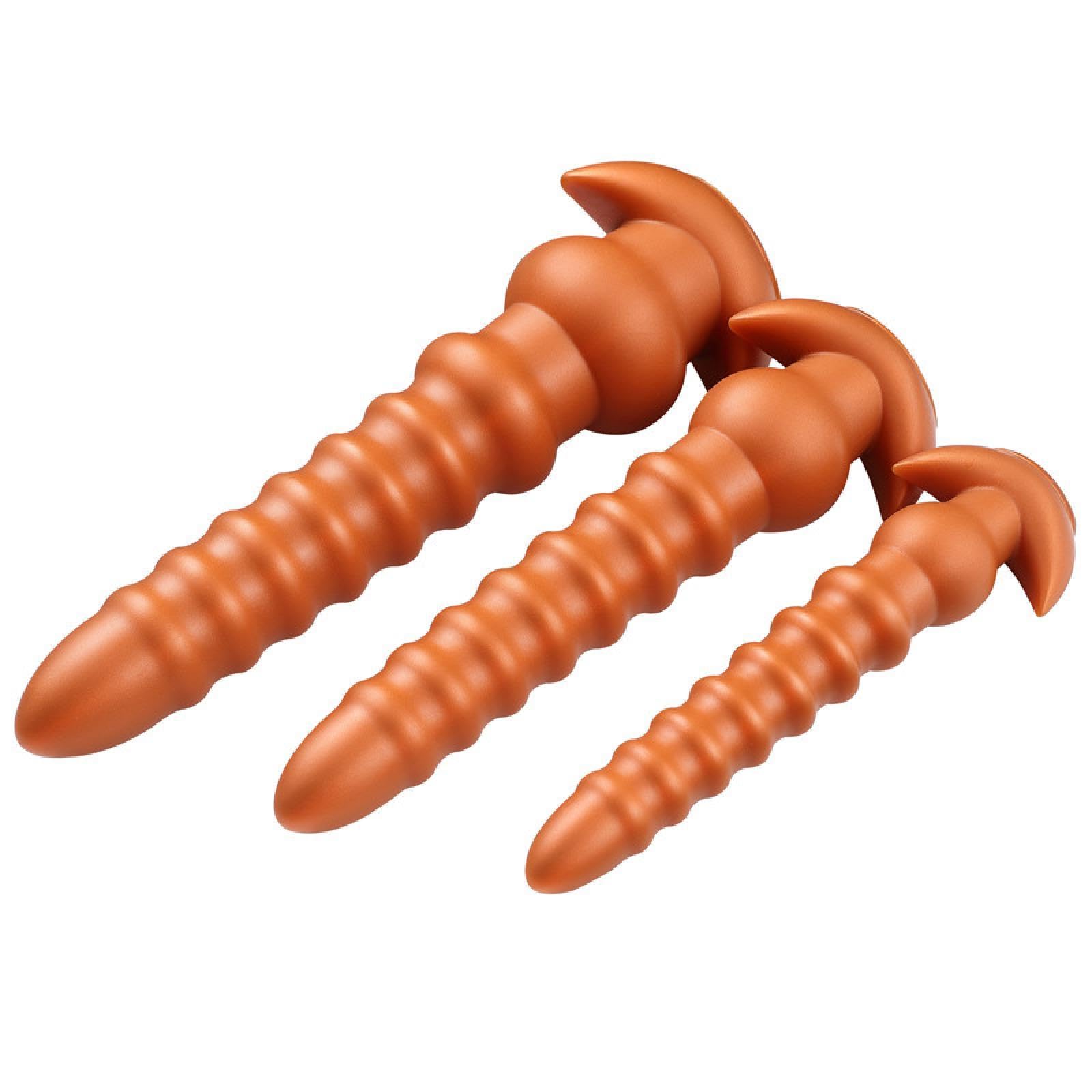 Plug anale Giocattoli sessuali Per Uomini e donne con masturbatori Gel di silice Tappi anali Prodotti per adulti Masturbatore Dildo Macchina del sesso Giocattoli sexy per adulti