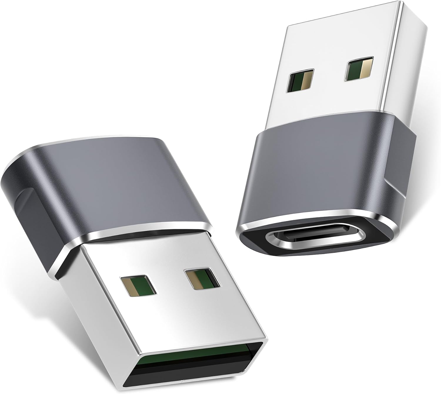 Product image of Basesailor for iPhone 17 16 USB Adapter 2Pack,USBC to USB Charger Adapter,Type C Female to A Male OTG Converter for Car,Apple 15 14 Plus Max Watch Ultra iWatch S11 10 9,AirPods Pro 3,iPad Air 4 5,S25
