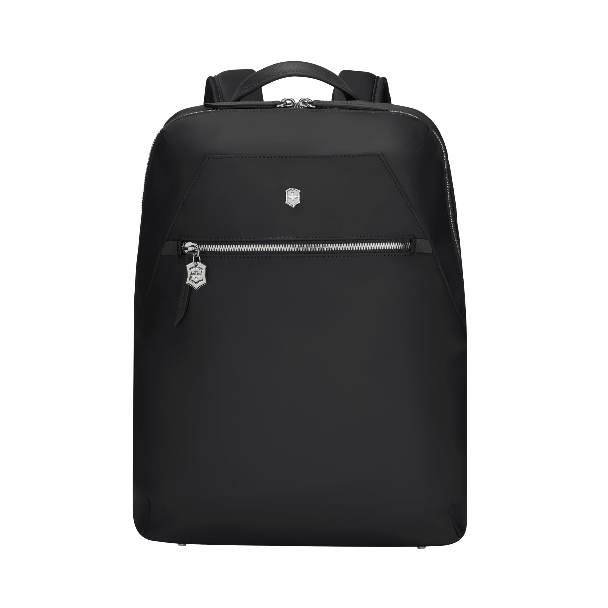 Victoria Signature Women Compact Backpack, 14'' Laptop & 10'' Tablet Pocket, Black, Swiss designed (612203)