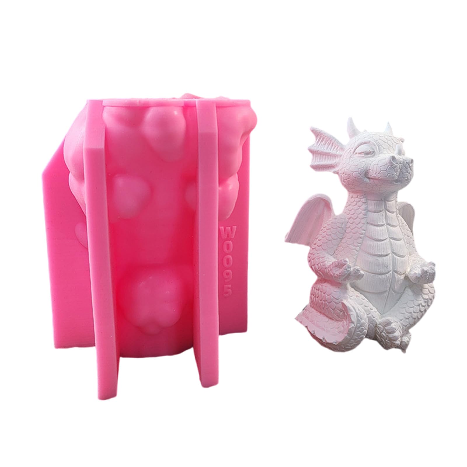 Moule en silicone de qualité alimentaire en forme de dragon pour projets de décoration de bureau, bijoux, outil facile à démouler