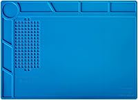 Vista 1 de Kaisi S-130 - Alfombrilla de reparación de silicona aislante para soldadura, resistente al calor, alfombrilla de trabajo de silicona 932°F con regla