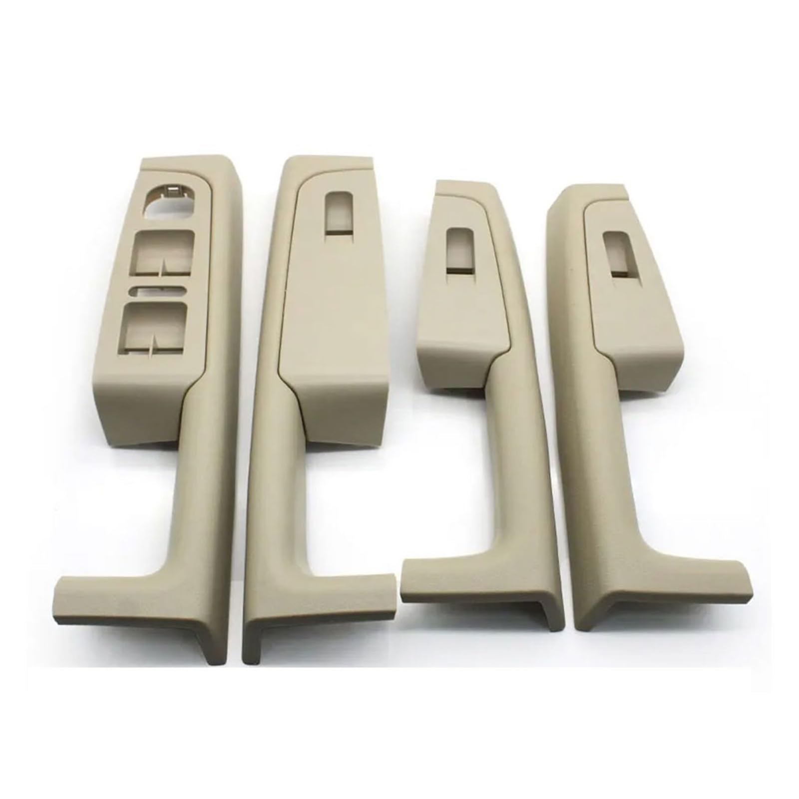 LSDSAAZA Interior Inner Handle Car Interior Front Rear Door Handle Armrest Frame Switch Control Panel Trim For Skoda For Superb 2008-2013(4PCS Beige)