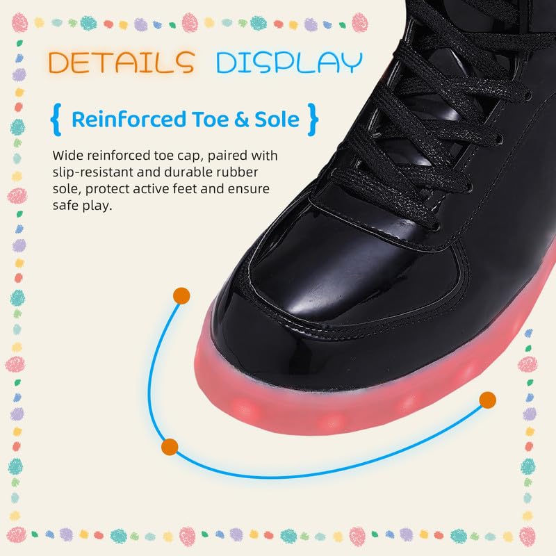 Scarpe da ginnastica luminose per bambini con luci LED, unisex, con luci a LED, lampeggianti, per ragazzi e ragazze
