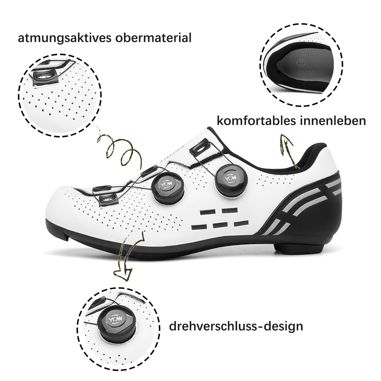 Zapatillas de ciclismo hombre mujer carretera MTB compatibles SPD SPD-SL Delta Lock