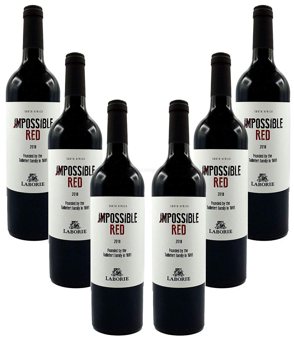 Laborie Rotwein 6er Set Impossible Red South Africa 6x 0,75L (14% Vol)- [Enthält Sulfite]