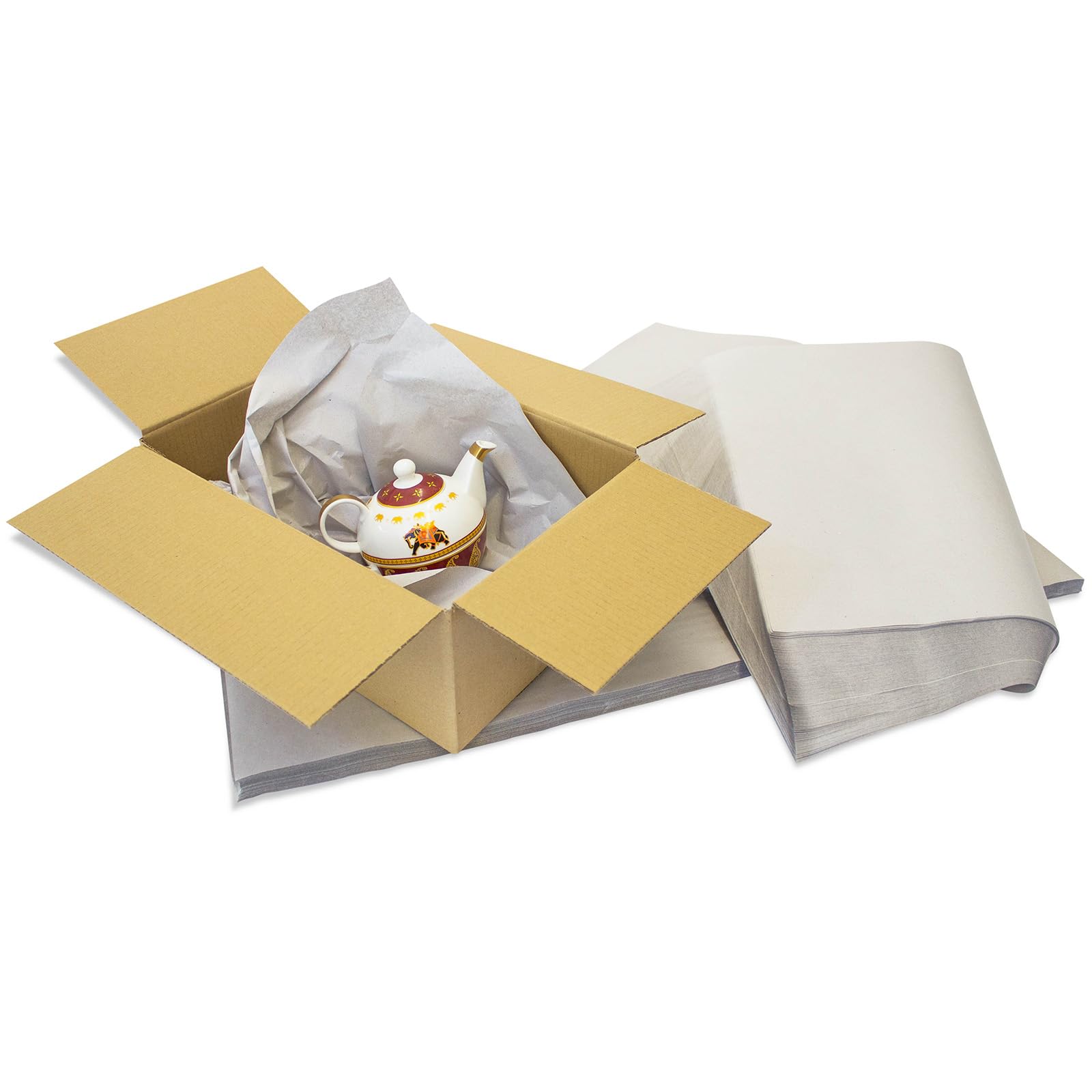 Soie d'emballage KK Verpackungen | Papier d'emballage 25 kg, 50 x 75 cm en gris | Papier de soie de qualité industrielle 30 g/m²