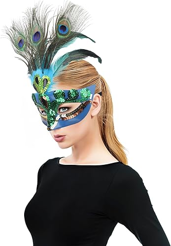 Miniatura 5 de Máscara de gato de Halloween para mujeres y niños, máscara de encaje de media cara para cosplay