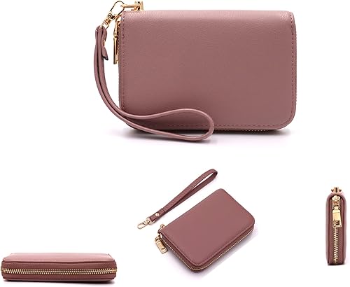 Miniatura 3 de LOVESOME Cartera pequeña con cremallera alrededor de la muñeca para mujer