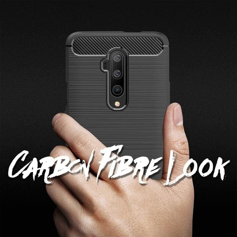 Image of Hybrid Carbon Fiber Back Case for OnePlus 7T Pro (Black)