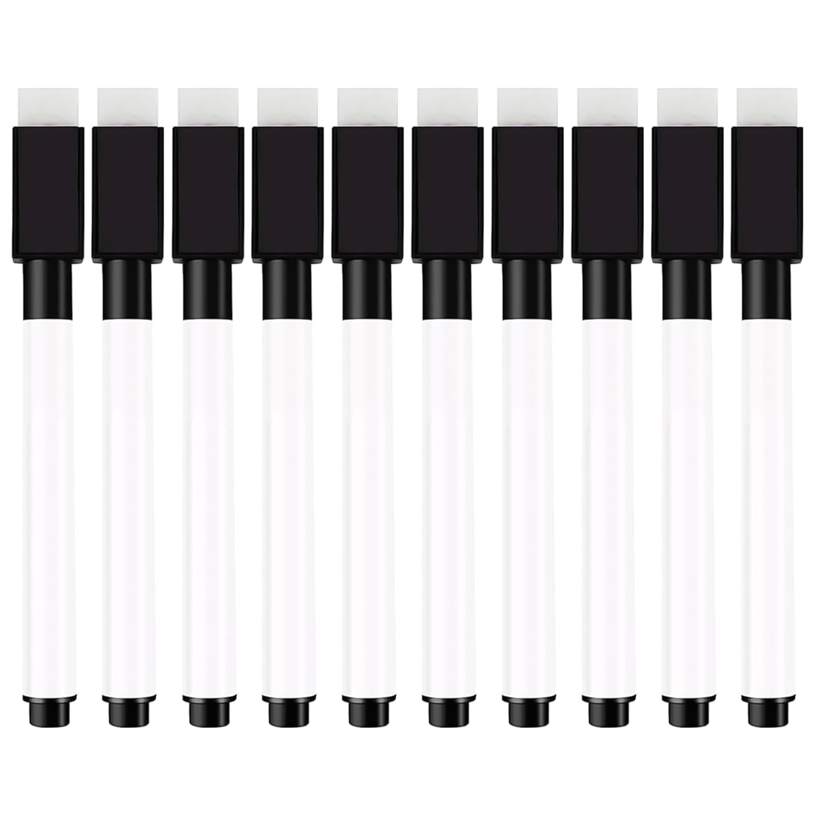 Annvchi Rotuladores Pizarra Blanca, 10 Unidades, Color Negro, Para Pizarras Blancas, Pizarras Blancas y Más