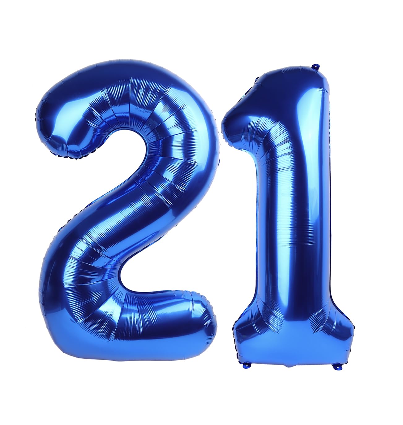Navy Blue Number 21 Balloon 40 inch, 21 Number Balloons, 21st Navy Blue Birthday Decorations, 21 Year Old Women Men Blue Party Supplies