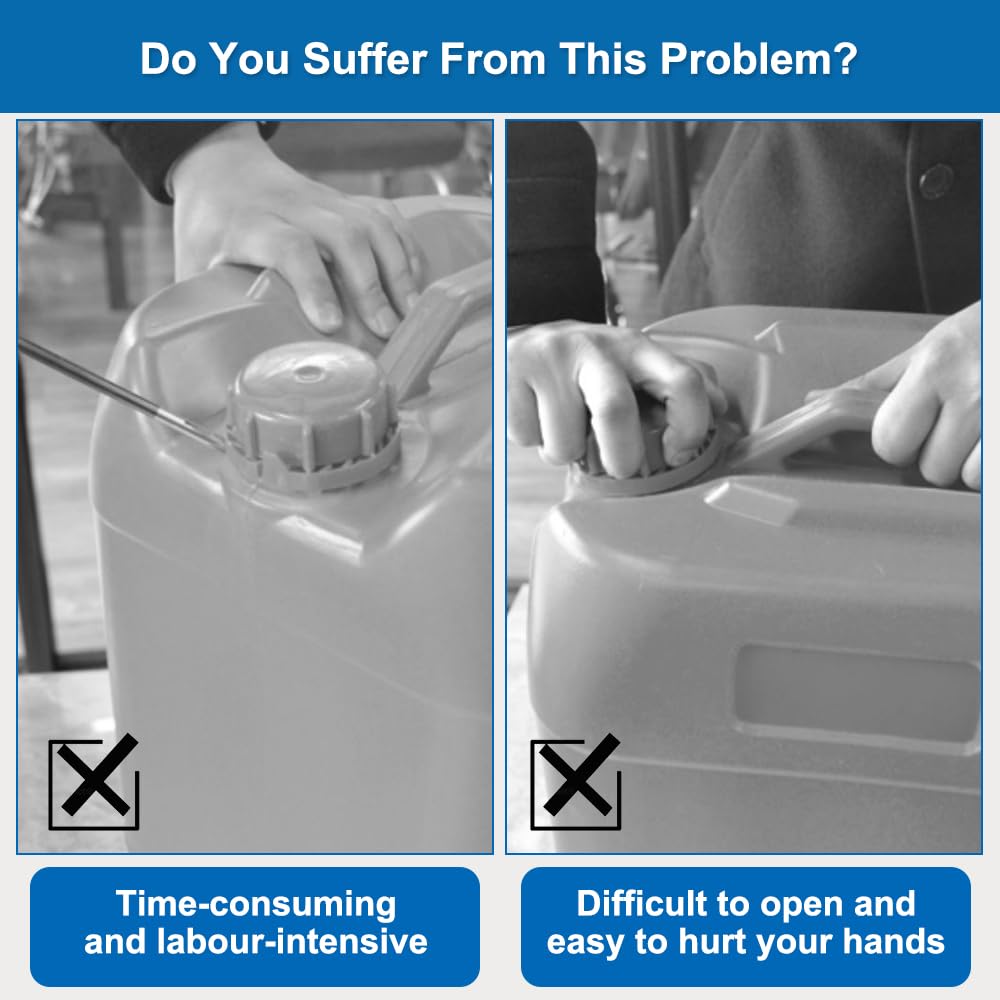 3er Set Kanisterschlüssel - Universal Öffner Für 5-30 Liter Kanister DIN 41/51/61