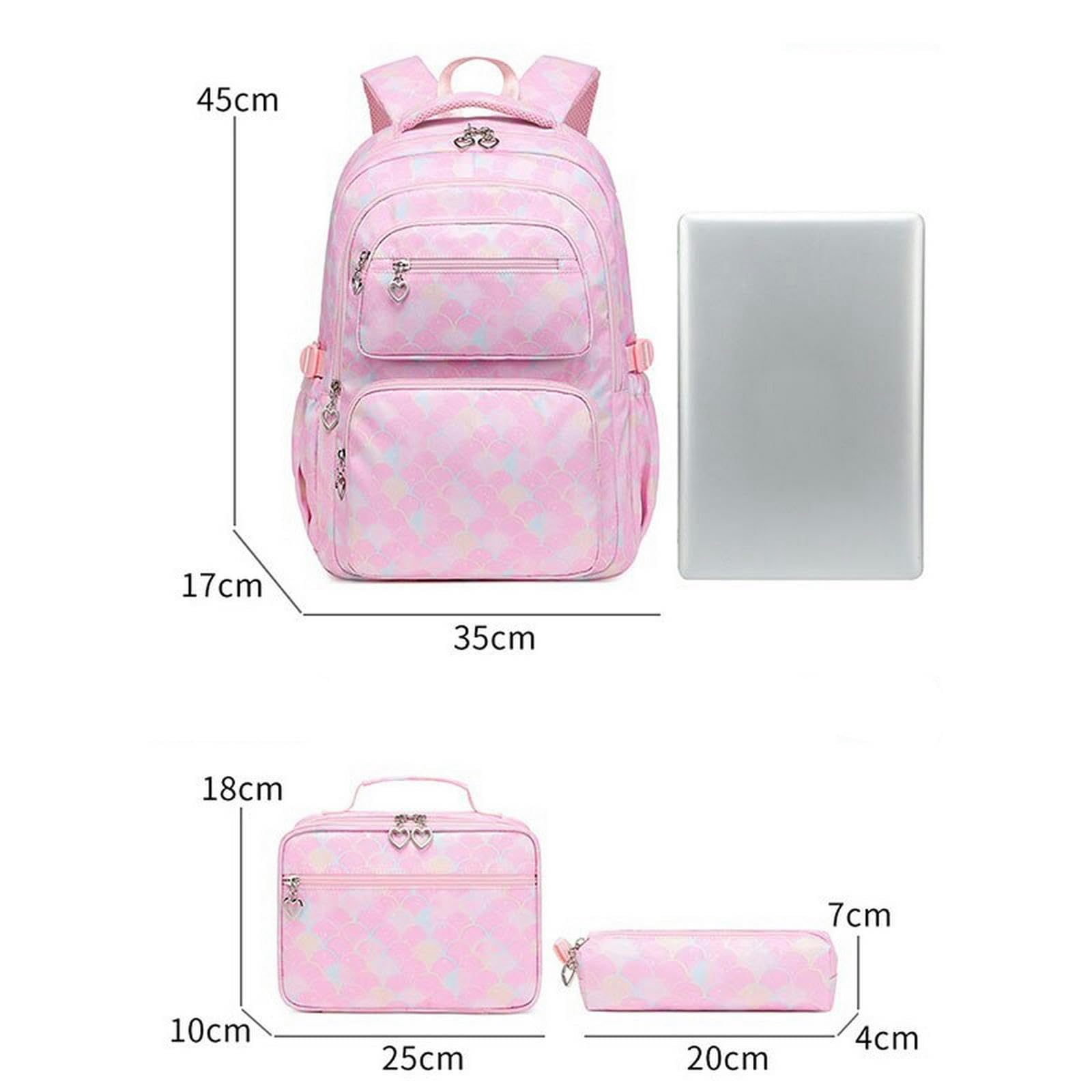 TEidea Zaino Scuola Basso Studente Fashio Student Stucchette per La Scuola di Borsa E Custodia per Matita da 3 Pezzi, Zaino per Bambini Carino