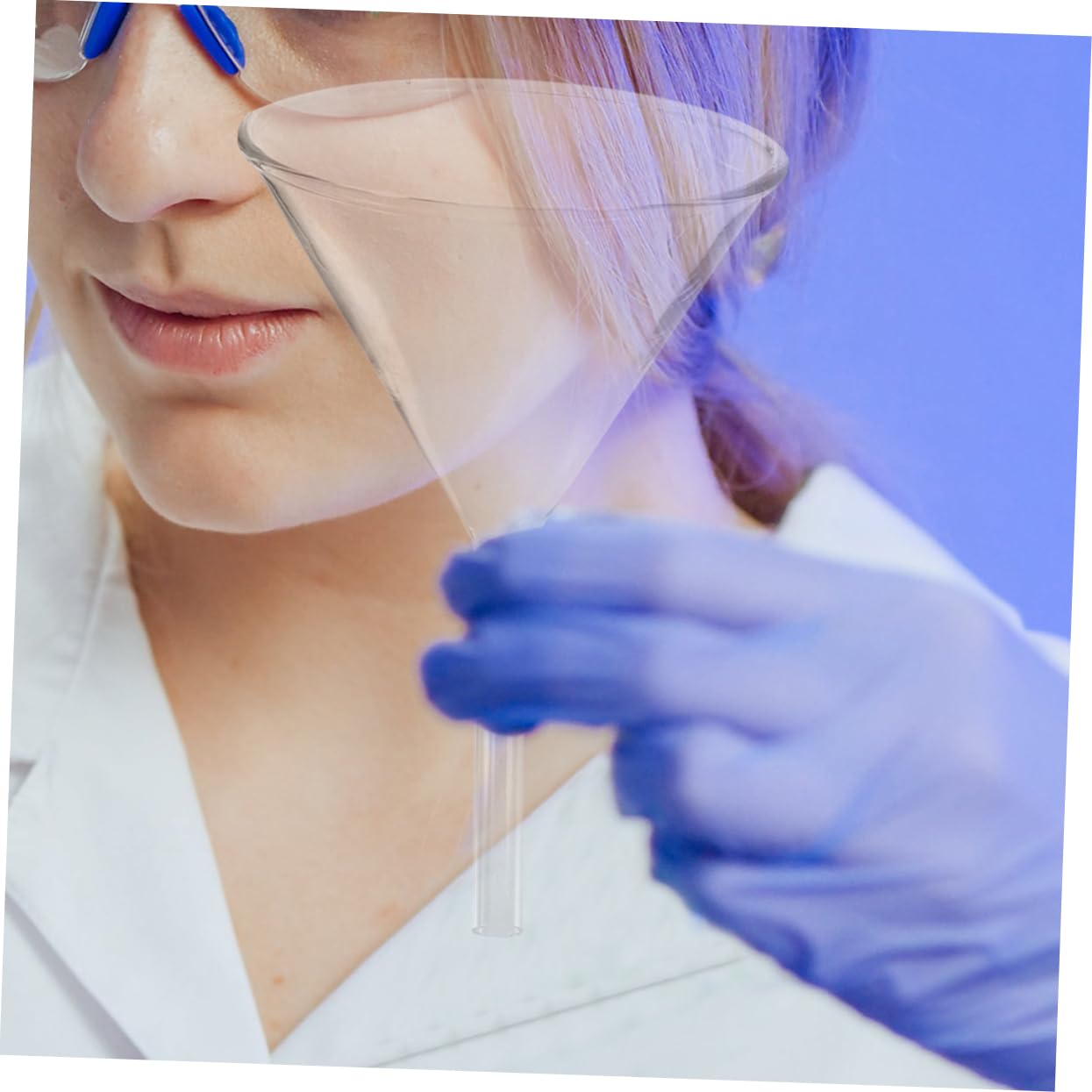SOLUSTRE 8stücke Labor-glas-trichter Wissenschaftlicher Einfülltrichter Klarglastrichter Für Experimente