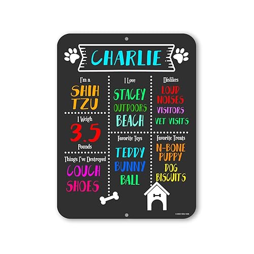 Honey Dew Gifts, Dog Chalkboard Style Sign, Made in USA,