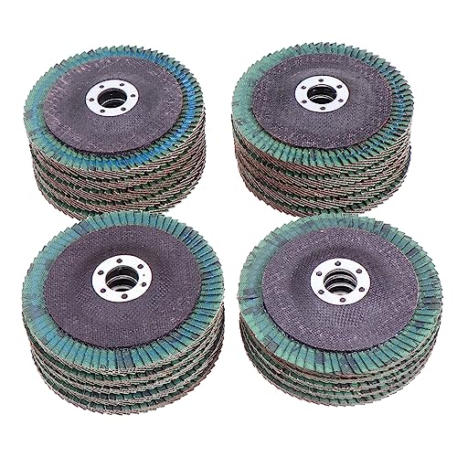 HOLIDYOYO 20Pcs Abrasive Flap Discs for Angle Grinder Sanding Wheels with Grit for Grinding Deburring and Surface Conditioning
