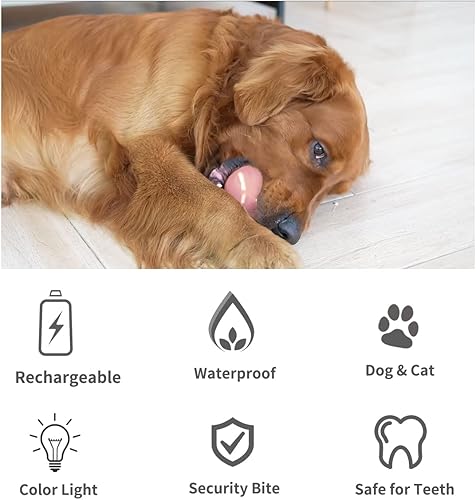 Miniatura 3 de Pelota interactiva de juguetes para perros, bola de perro malvada activa con control remoto, bola de perro rodante automática con luz, regalo