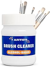 Paint Brush Cleaner Liquid 230 ml – Solvent-Based Paint Brush Cleaner for Acrylic Paint Brushes | Paintbrush Restorer | Art Brush Cleaner & Care for Artist Paint Brushes