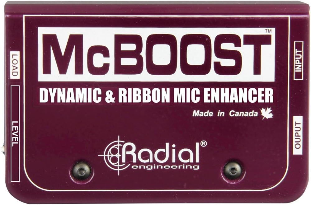 Radial McBoost 1-Channel Active Mic Boost Direct Box