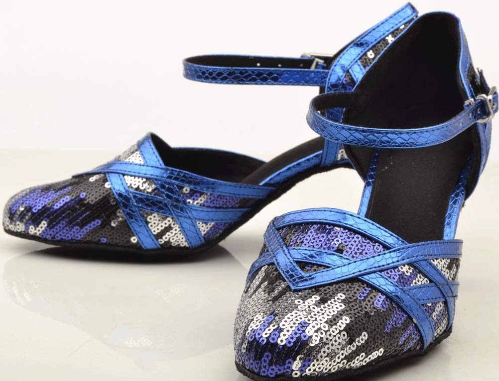 Scarpe da ballo latino Rumba da ballo con punta chiusa da donna