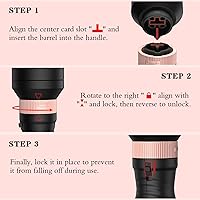 Vista 4 de Juego de cepillo térmico 3 en 1 con calentamiento iónico redondo que crea volumen y un estilo de cabello más suave para cabello completamente seco