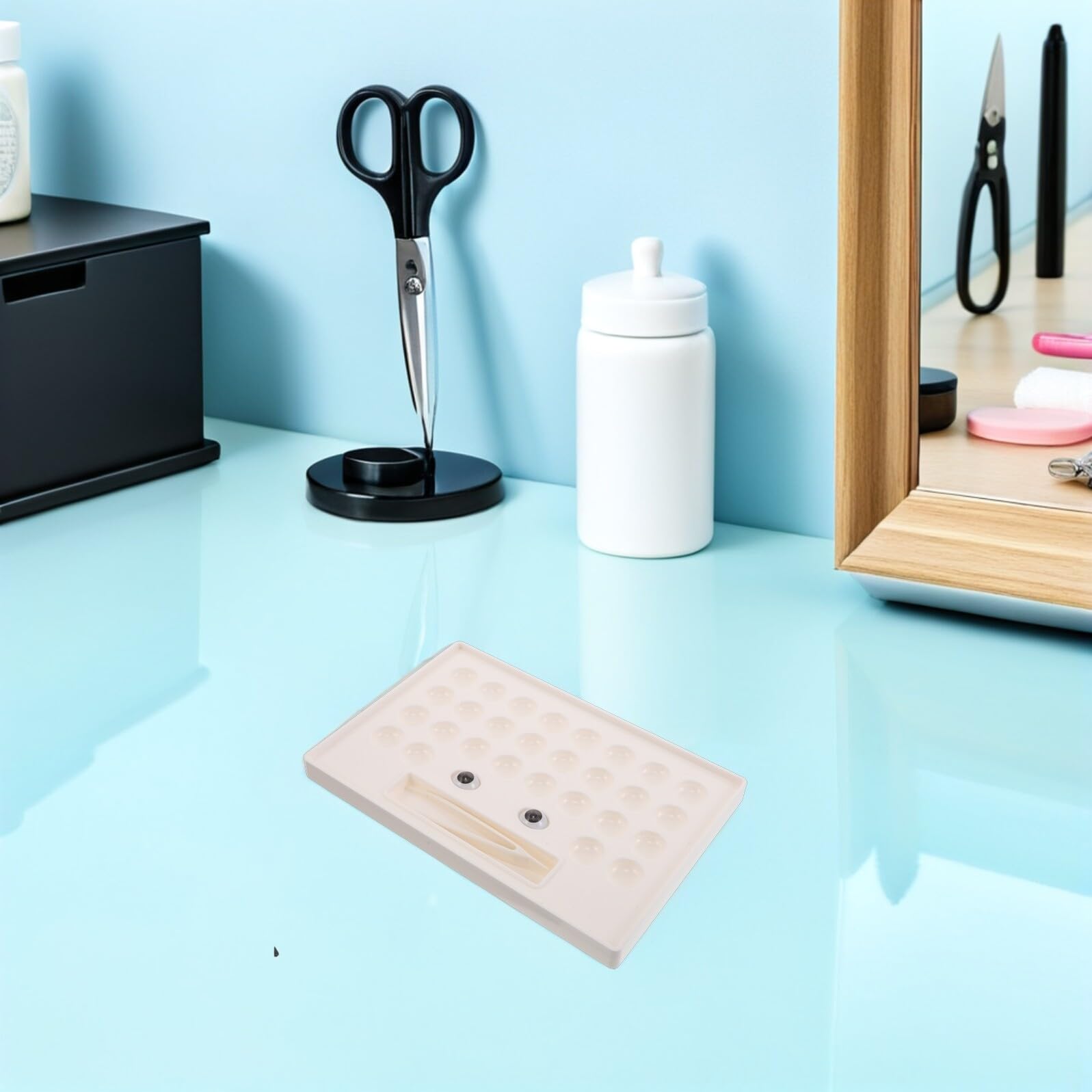 Porta Lenti Custodia Espositiva Colorata per Lenti Organizer Vista Interna Chiara Custodia Portatile per Viaggio in Materiale Durevole