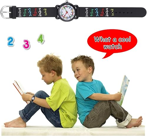 Miniatura 4 de Jewtme Lindos relojes para niños pequeños de 3 a 8 años, reloj analógico de dibujos animados con banda de silicona 3D para niñas y niños pequeños