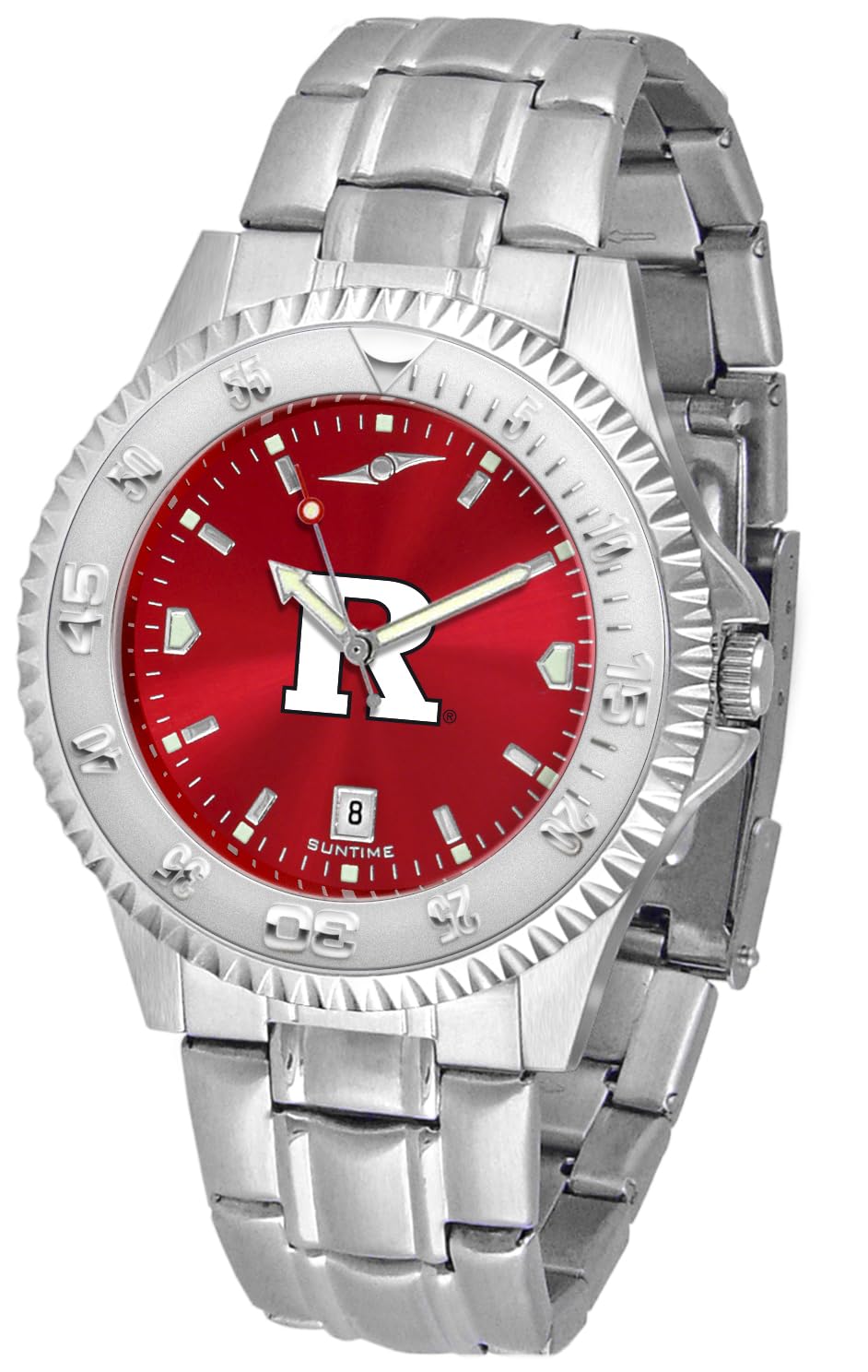 SunTime Men's Competitor 40mm Quartz Watch, 20mm Stainless Steel Strap, Anochrome Dial