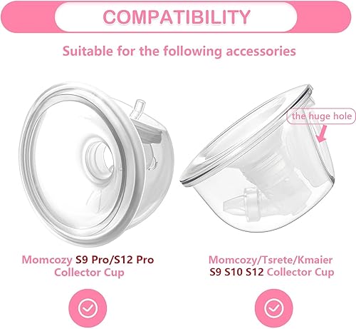 Miniatura 2 de Brida de silicona de 0.669 in compatible con extractor de leche portátil MomcozyTsreteKmaier, escudoreemplazo de inserto de brida de 0.669 in, uso