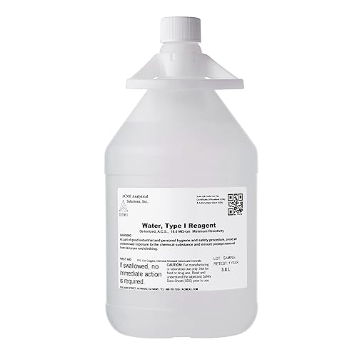 Acme Analytical Solutions Agua desionizada ultrapura agua DI 1 galĂłn 38 litros Acme Analytical Solutions Agua desionizada ultrapura agua DI 1 galĂłn 38 litros