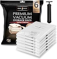 Vista 14 de GENIE SPACE Bolsas de almacenamiento al vacío XXL para ropa, ropa de cama y armarios, 43 x 35 pulgadas, herméticas, reutilizables y a prueba