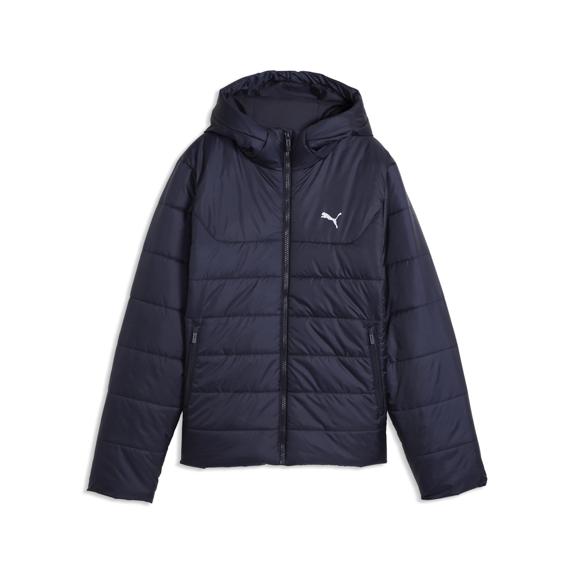 PUMA Jugendliche Essentials Wattierte Kapuzenjacke 128, New Navy Blue